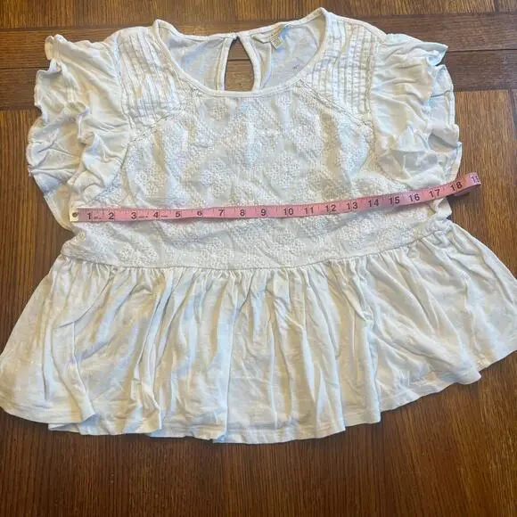 Lucky Brand Embroidered Dolman Top M - Boho Chic! - Picture 13 of 14